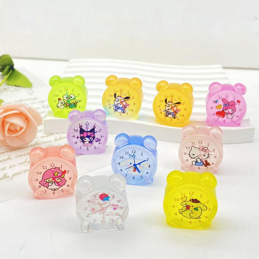 

5 Latest Cute Animation Mixing Night Glow Animal Rabbit, Puppy, Kitten,Frog Resin Statue Clock Diy Household Decoration Ornaments A18