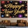 2D Flat Printing New Year Backdrop, "Happy New Year" Photography Background