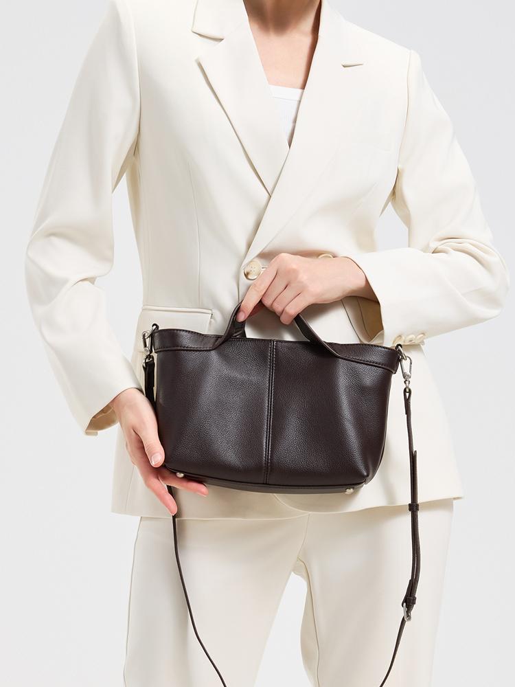 New Women's fashi Genuine Leather Tote Handbag Female luxury designer Real Leather Crossbody Shoulder Bags Retro Underarm bag