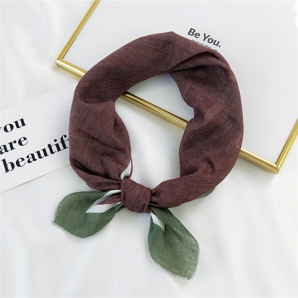 New Solid Color Scarf For Women In Spring And Autumn Versatile Ribbon Wrist Strap Headband Fashionable Decoration Student Neck Protection Small Scarf