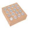 16PCS LED Deck Light Stainless Steel PC IP67 Waterproof In Ground Lamp for Garden Yard Stair