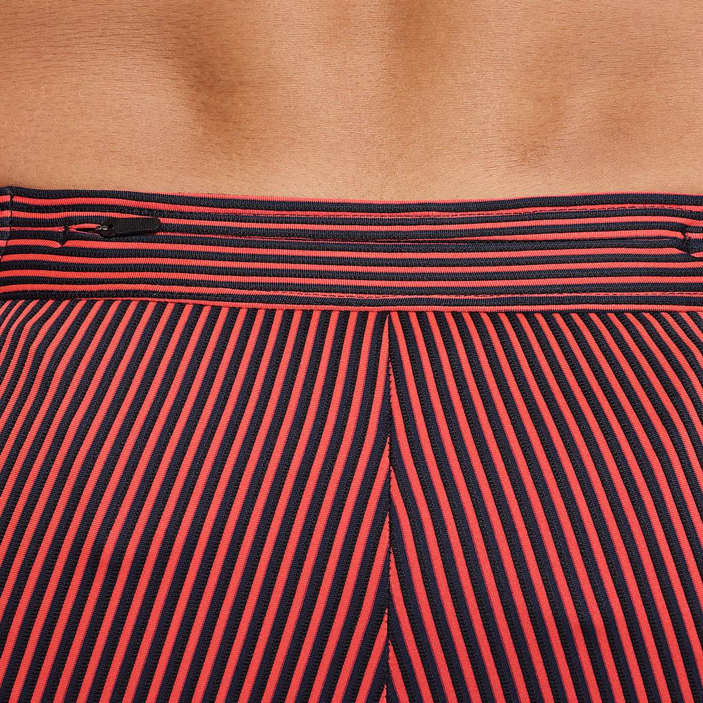 Nike Dri-FIT Advaeroswift Striped Fashion Versatile Lace-Up Sports Shorts Men shorts Bright-Red FN3369-015