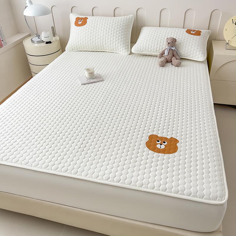 Sheet Thickened Padded Sheet Sheet Single-piece Non-slip Simmons Mattress Protective Cover Dust Sheet Universal Sheet for All Seasons