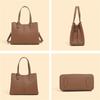 3 Layers Genuine Leather Small Tote Handbags For Women  Trend Designer Work Ladies Shoulder Crossbody Bags