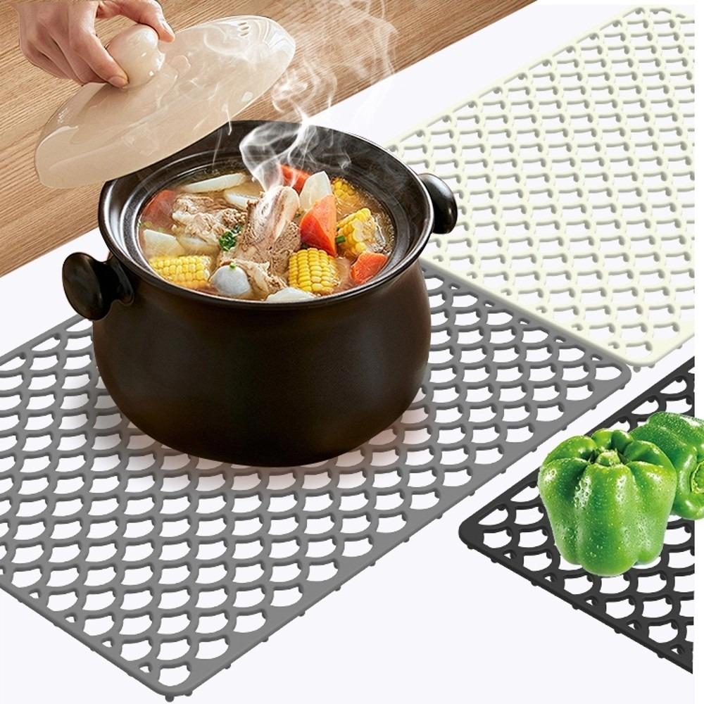 Rutschfeste Abtropfmatte für Geschirr, faltbare rutschfeste Spülbeckenmatte, Spülbeckenschutzmatte, Haushalt