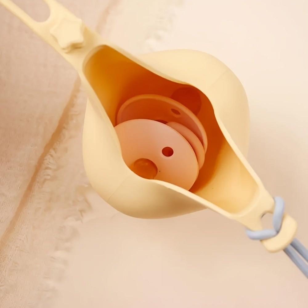 Scatola portaoggetti portatile in silicone a forma di stella Contenitore per succhietto Borsa portaoggetti per passeggino Per passeggini