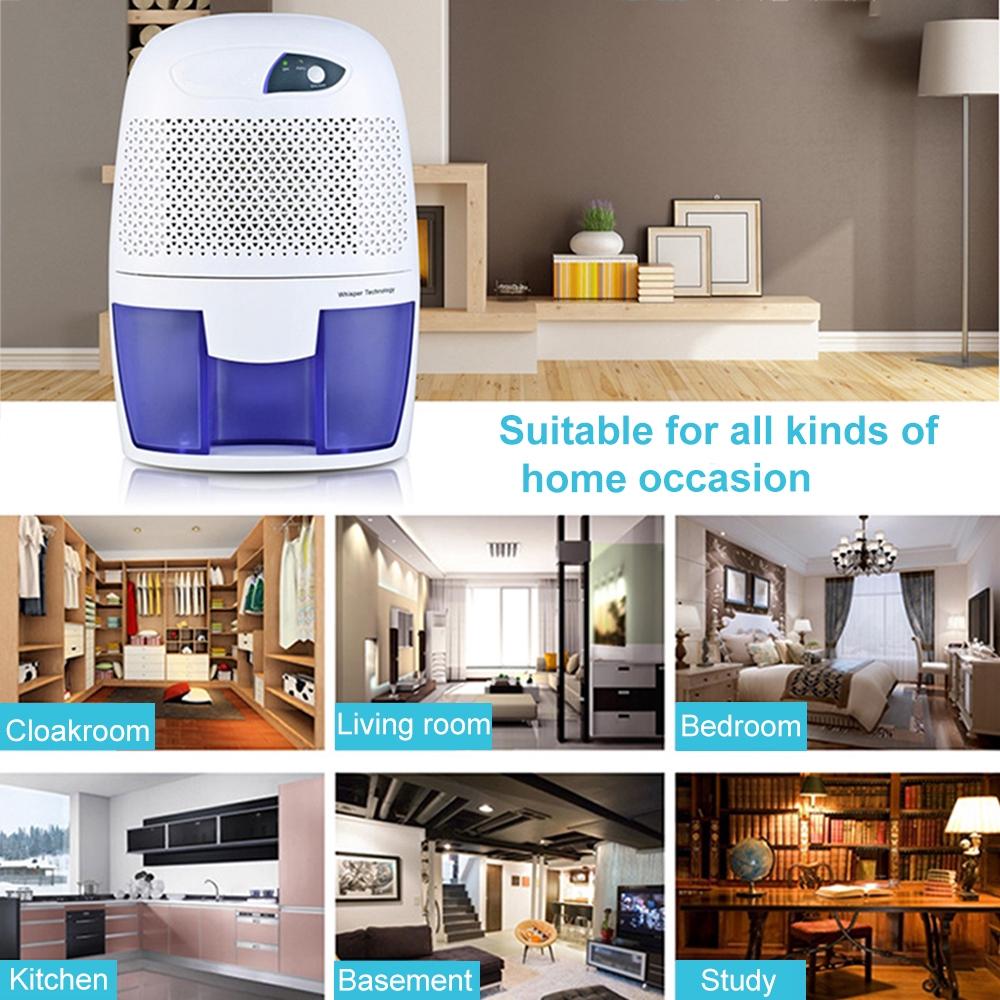 500ML Small Dehumidifier For Home Portable Moisture Absorbing Air Dryer with Auto-off and LED indicator Air Dehumidifier