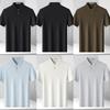 SNOWFLYING Men's Lyocell & Linen Polo Knit Shirt