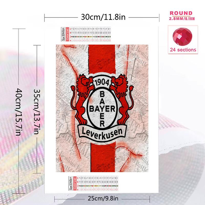 Bayer 04 Leverkusen 100% Round Full Drill 5D DIY Diamond Painting Embroidery Cross Stitch Rhinestone Décor