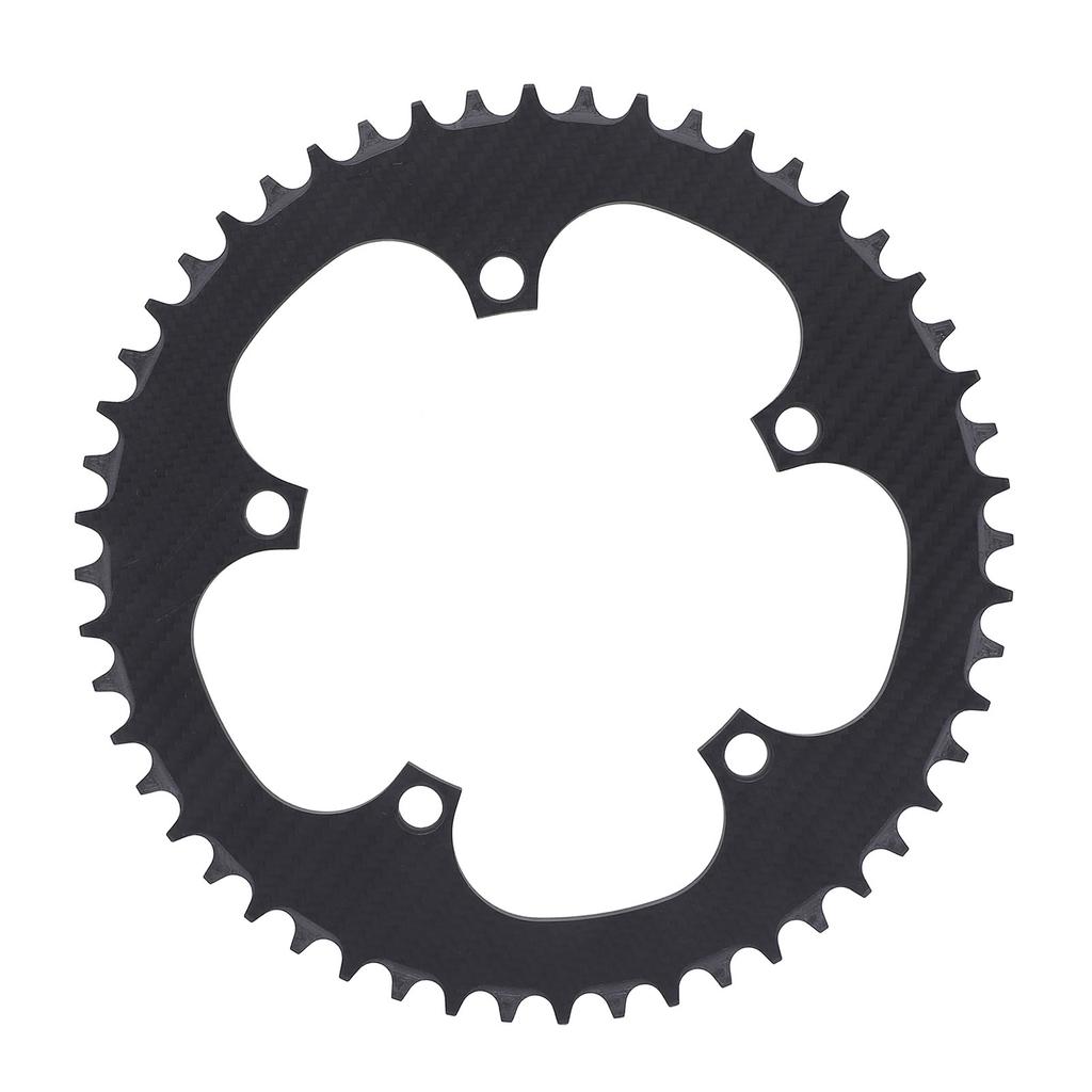 Foaie Angrenaj Ciclism Fibră de Carbon Completă 130BCD 52T 5 Găuri Foaie Angrenaj Ciclism pentru Ciclism Rutier Ciclism Pliabil