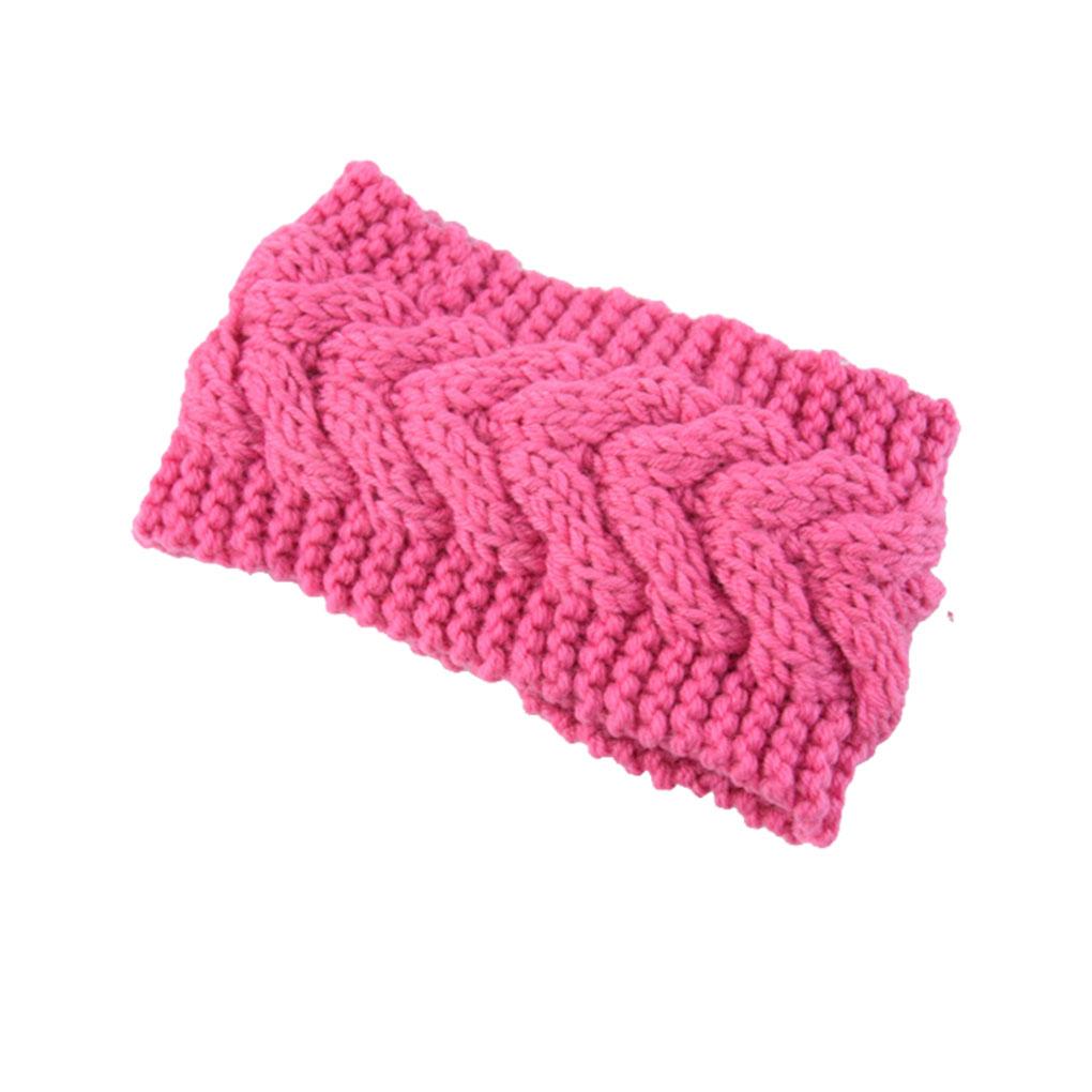 Womens Winter Headband Elasticity Head Protector Warm Chunky Ladies Ear Muffs Simple Style Hair Accessories for Women