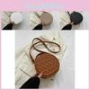 Stylish And Chic Round Mini Handbag For Women In Black White Khaki Brown And Coffee Colors