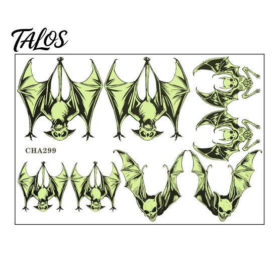 Double Sided Hanging Bats Halloween Glow-in-the-Dark Bat Wall Stickers, Luminous Decals, Spooky Window Clings Indoor Outdoor Yard Tree Party