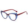  Retro TR90 Double Color Cat Eye Women Glasses Frame Fashion Pink Clear Anti-Blue Light Optical Men Eyewear Frame