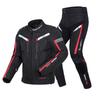 Motorcycle Protective Riding Suit With Abrasion-Resistant Pants Windproof Warm Layered Gear All Unisex