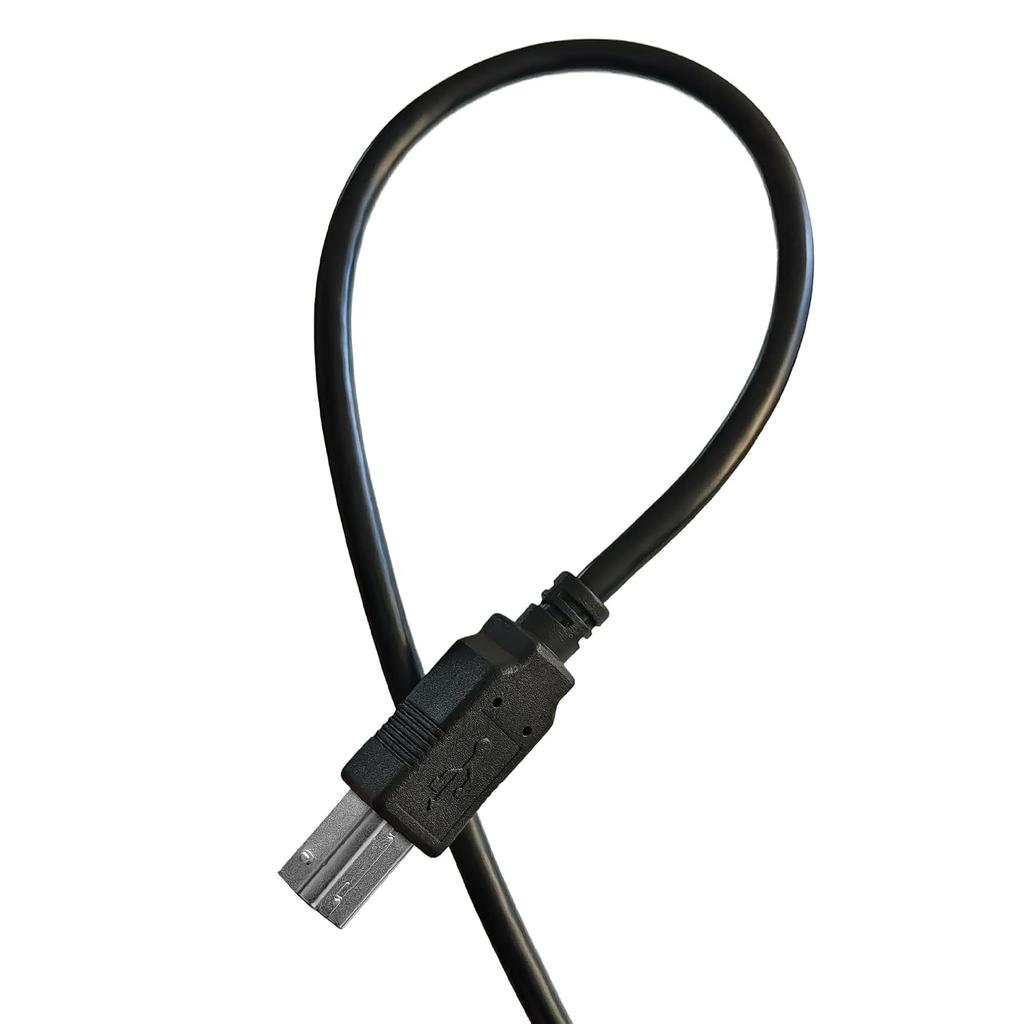 Delca USB 2.0 Printer Cable, 5.3 Feet (1.6 Meters), Black, Compatible with Canon, Brother, Epson, Samsung, HP, Dell & More