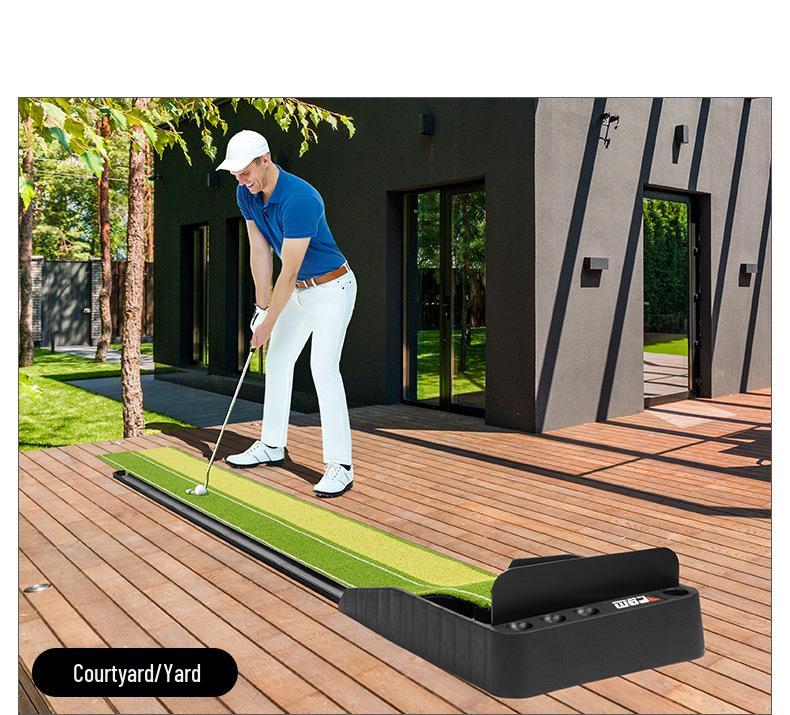 PGM Golf Putter Practice Lawn Mat - Home Training Set