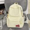 Schoolbag1011 New American Vintage Letter Embroidered Backpack for Middle and High School Students Versatile Large Capacity Lightweight Travel 