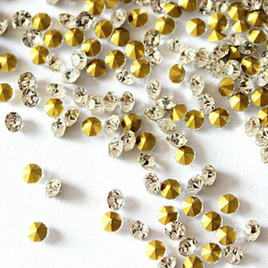 Transparent White Czech Glass Flat Back Rhinestones SS3-SS30 for DIY Phone Stickers