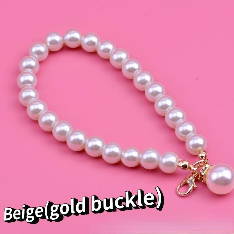 Короткая цепочка с имитацией жемчуга — фото 12