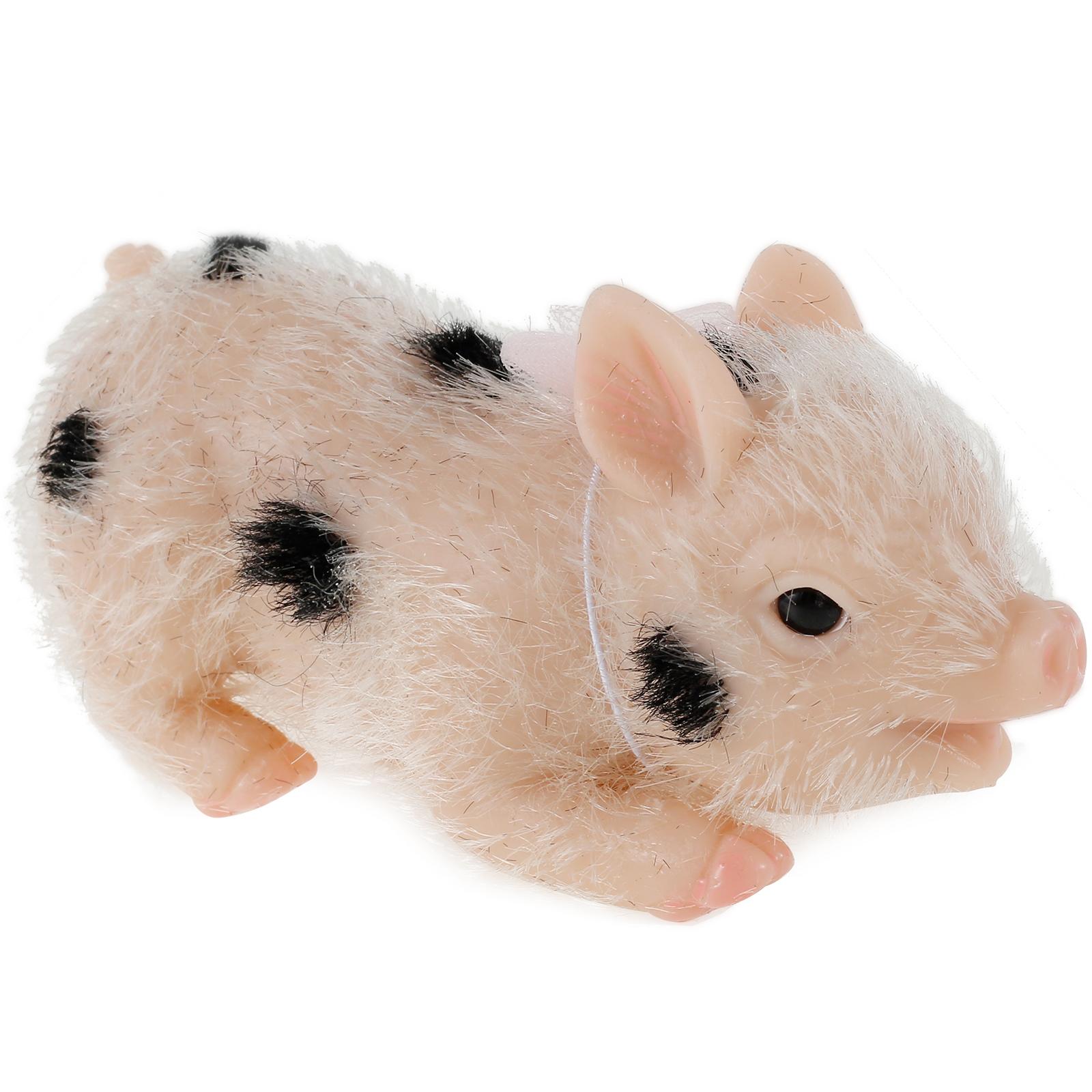 Силиконовая свинка-кукла Игрушка Мини Мягкая Реалистичная Силиконовая свинка-кукла Милая Миниатюрная Перерожденная Силиконовая свинка с аксессуаром Детский Рождественский подарок