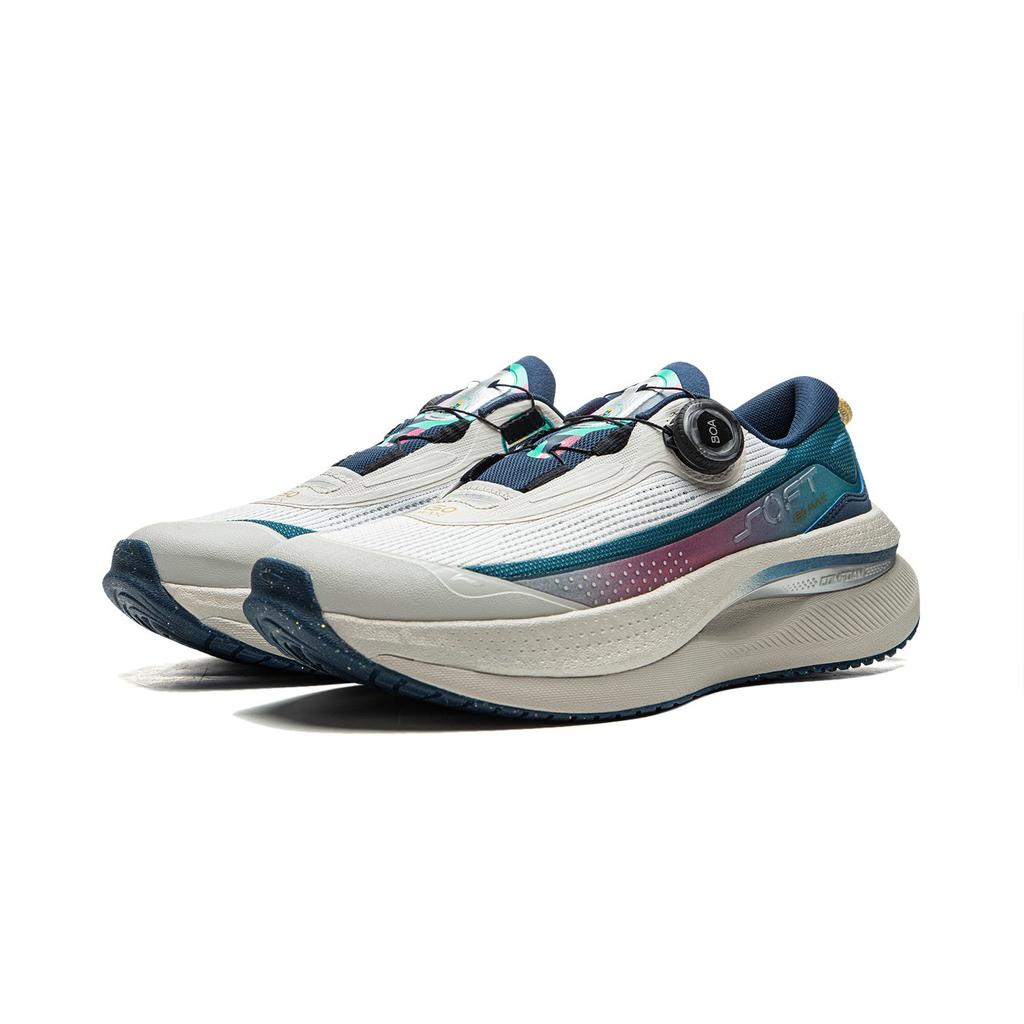 Li Ning SOFT GO MAX Stoff Dämpfung Rutschfest Abriebfest Atmungsaktiv Unterstützung Rückprall Niedrig geschnitten Freizeit AGLU273-2