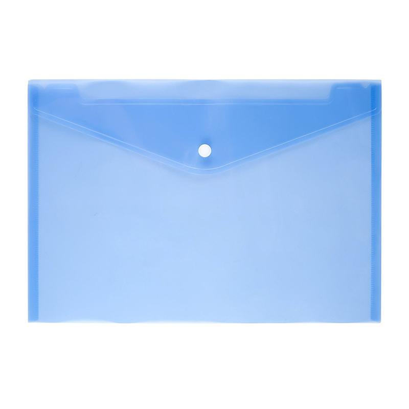 A4 Clear Document Bag Paper File Folder Stationery School Office Letter Envelope Folder Translucent Case PP 6 Candy Colors