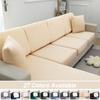 Elastic Sofa Seat Cover Solid Color Stretch Sofa Cushion Cover L Shape Slipcover For Living Room Furniture Protector