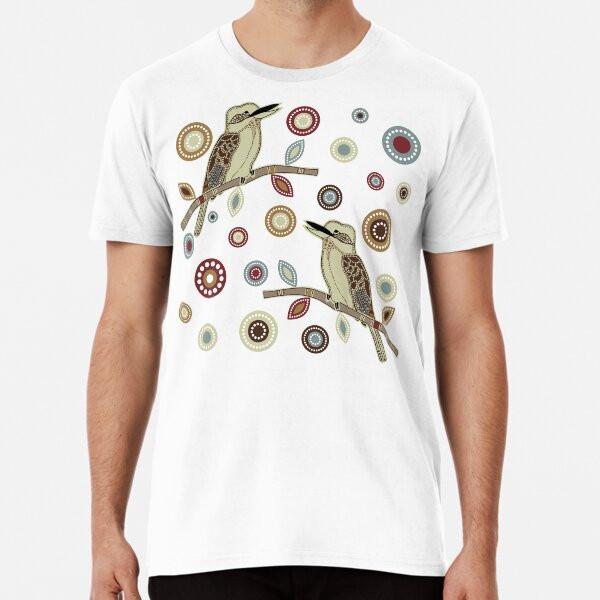 

Aboriginal Bird Art Work S to 5XL Made in the AU/USA T-Shirt 3XL
