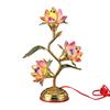 Lotosová lampa Zásuvka Použití Plastové Listy Květiny Akrylový hardware odolný proti opotřebení Elektrický Lotus