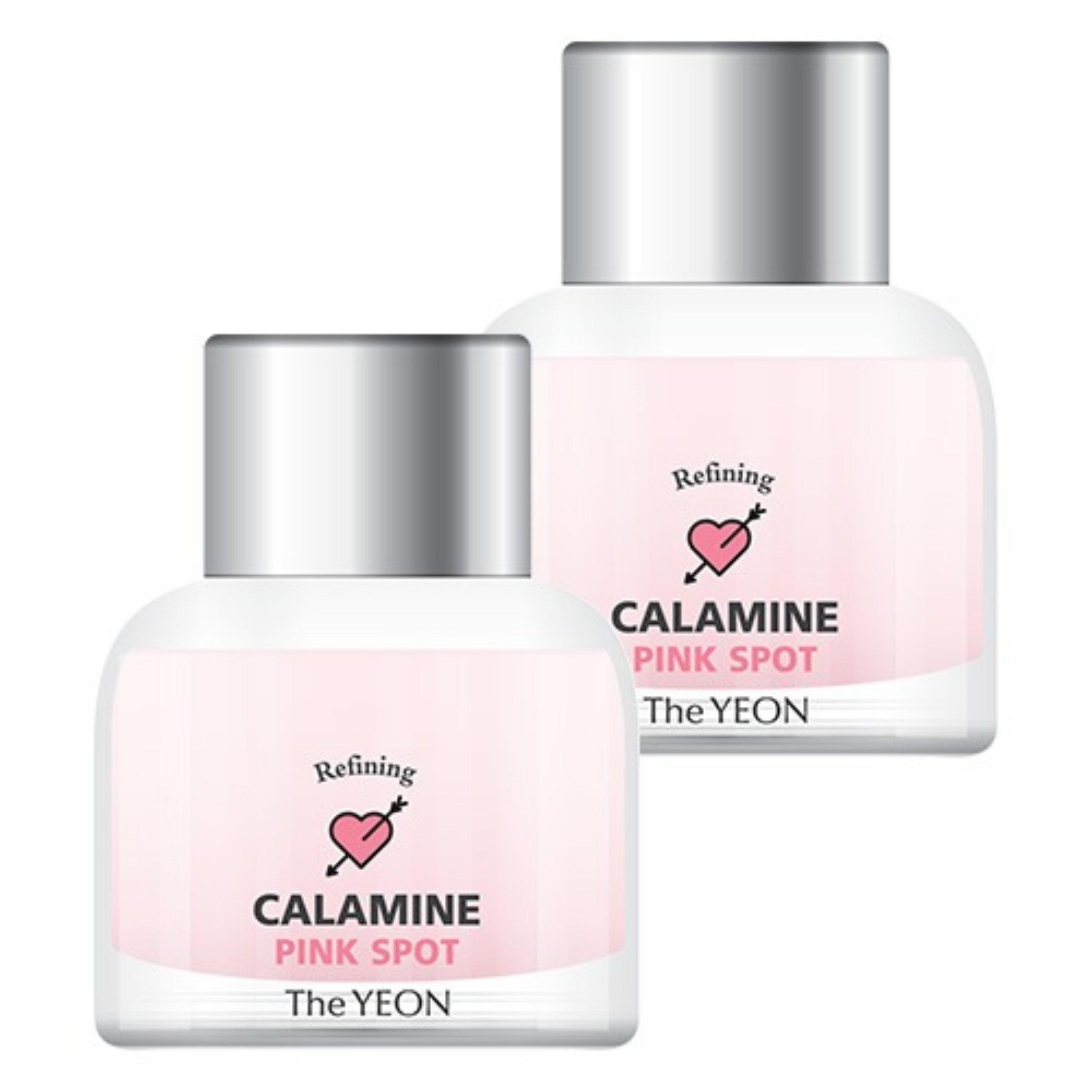 

YEON Успокаивающий розовый точечный крем с каламином (Набор из 2) - Интенсивное SOS-средство от прыщей с 10% каламина и салициловой кислотой, 15 мл x 2