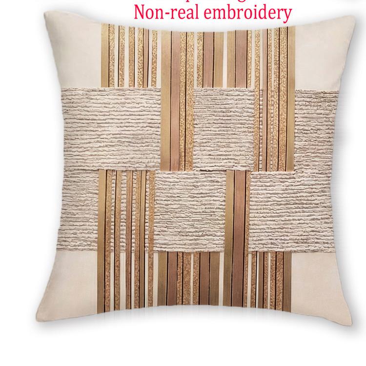 

1/4pcs Modern Luxury Geometric Gold Brown Neutral Tone Throw Pillow Covers Home Decor for Couch Sofa Bedroom Living Room 45x45cm-1pcs