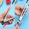 Pinze per barbecue in silicone Clip per barbecue Clip da cucina Pinze per alimenti in silicone Clip per alimenti Utensile da cucina per la casa Pala in acciaio inossidabile