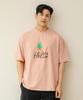 Tyubeuteuli Men'S Hello Loose Fit Short Sleeve Rash Guard A605 Salmon Pink