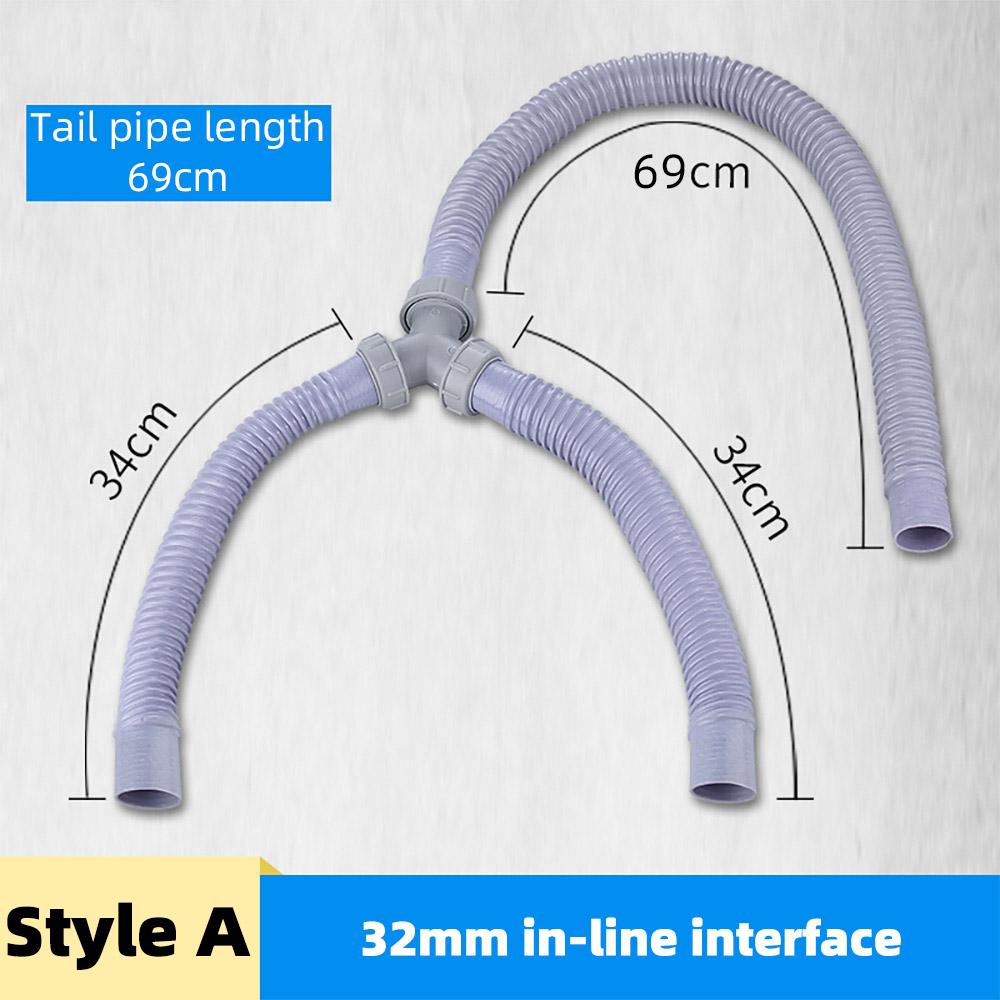 

Kitchen Y-type double-slot three-way sewer pipe Laundry pool mop pool drain pipe sink water accessories Kitchen Sink Outlet pipe