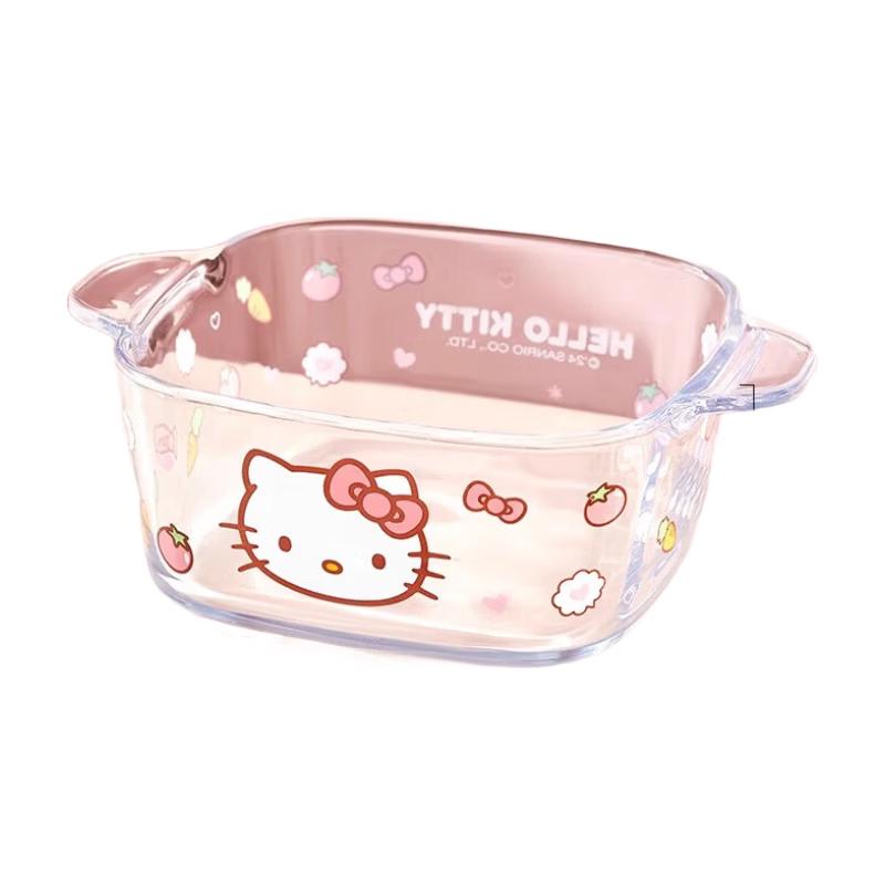 MANCHAOJIA Sanrio Cartoon Double-Ear Glass Bowl