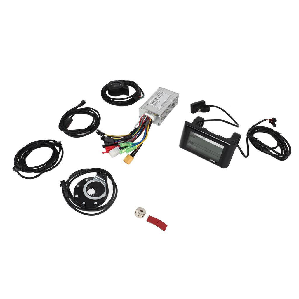 Electric Bike Conversion Kit 17A Controller SW900 Panel 130X Thumb Throttle Power Off Sensor for