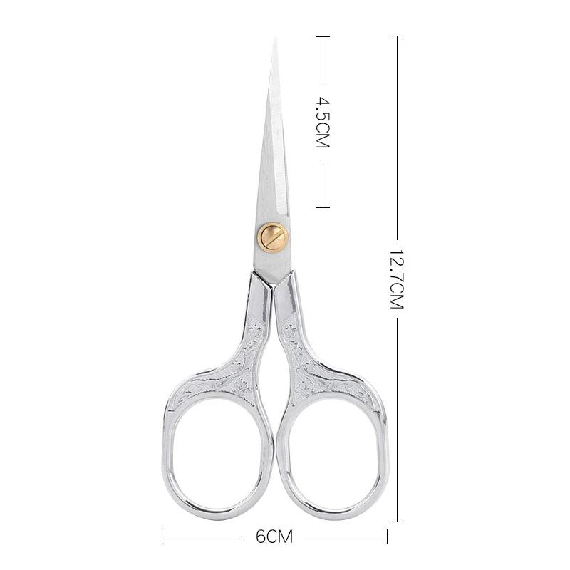 1PC Stainless Steel Vintage Scissors Sewing Fabric Cutter Embroidery Tailor Thread Scissor Tools for Sewing Shears