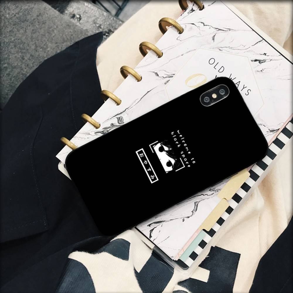 O-Omori Game Black Soft Phone Case For IPhone 16 15 14 13 11 12 17 Pro Max Mini Plus