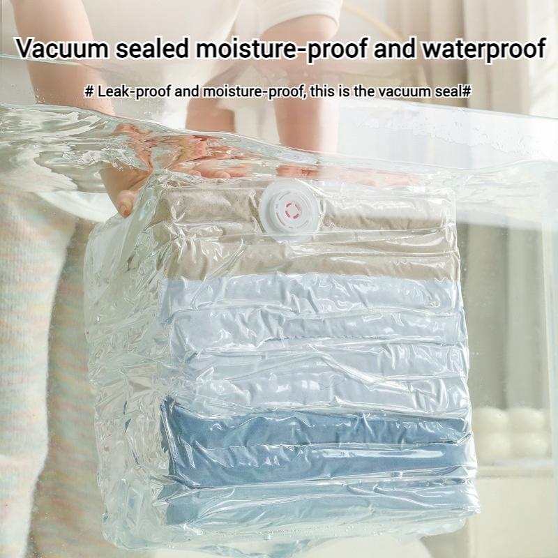 No-pump-required Vacuum Compression Bag Large Storage Bags Blankets Compression Empty Bag Travel Accessories