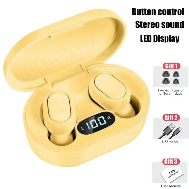 Original E7S Wireless Bluetooth Headset with Mic LED Display Earbuds for iPhone Xiaomi TWS Earphone Bluetooth Headphones Earbuds