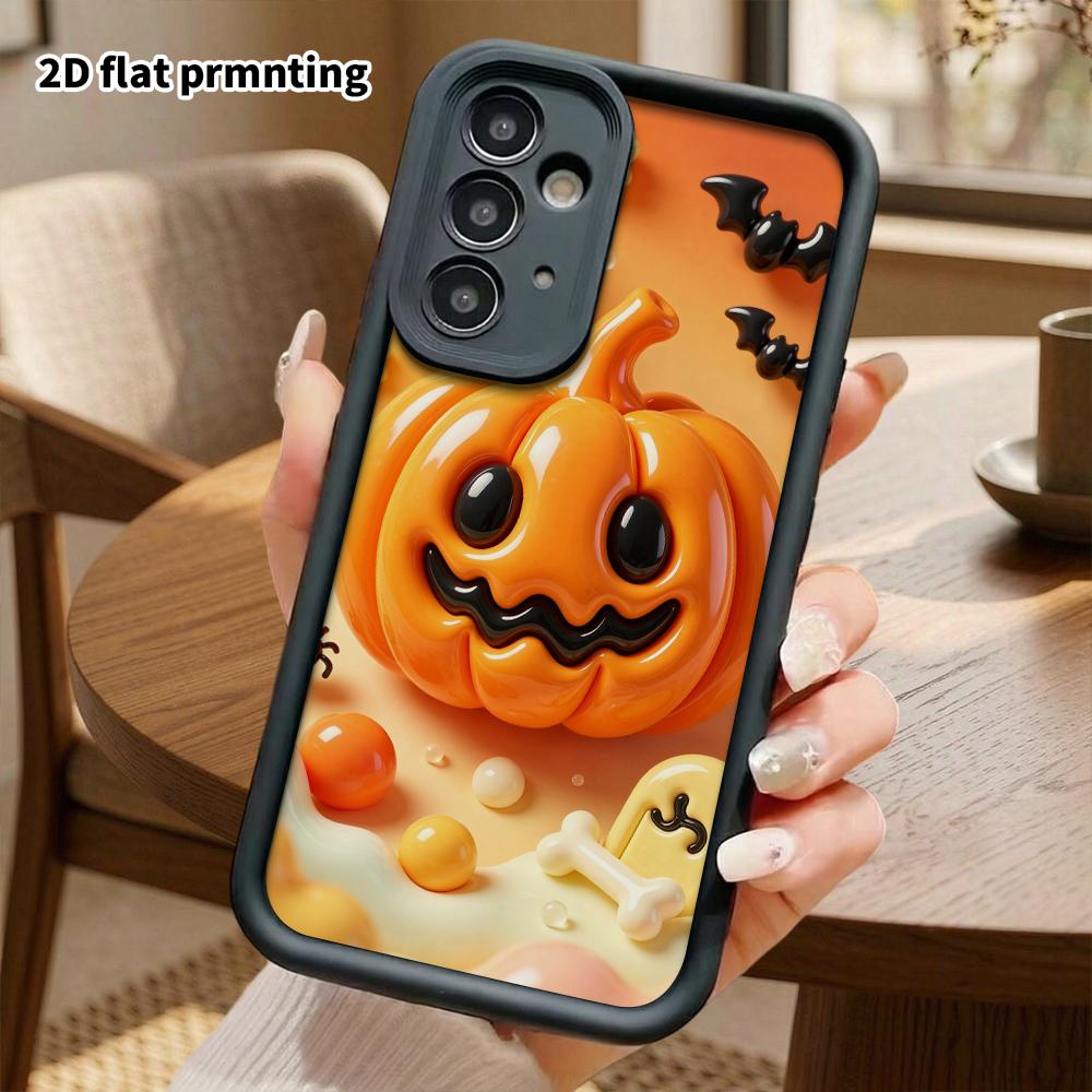 Phone Case: 2D Flat Design Suitable for Samsung Galaxy A34 A35 M05 M06 S20 S22 S21 FE Plus 5G Protective Case, Halloween Pumpkin, Christmas, Perfect H