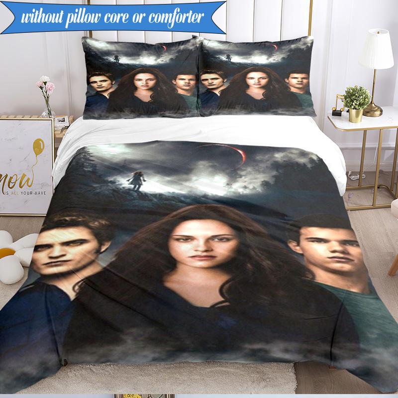 vampire Saga Romance 3pcs K-pop music group Bedding set,Ideal for Bedroom, Dormitory,Including Duvet Cover And 2pcs Pillowcases,Fan gifts