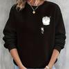Quick-Dry Crew Neck Sweatshirt for Women, Moisture-Wicking, Ideal for Light Workouts