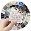 50-Piece Classic Vintage Letters Stickers - Decorative Decals for Notebooks, Journals, Phone Cases & Laptops