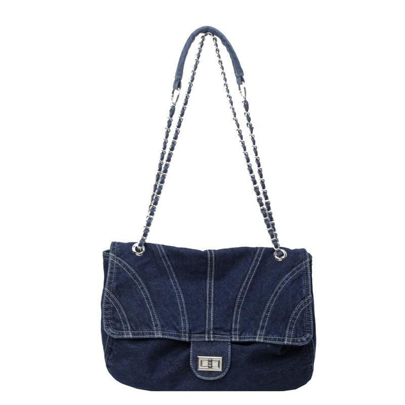 2025 New Fashionable and Versatile Chain Underarm Bag Large Capacity Commuter Shoulder Tote Bag