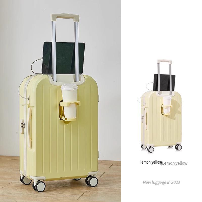 20-Inch Carry-On Suitcase with Universal Wheels, Rechargeable, for Men, Women, & Students