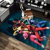 1pc Power Rangers Red Ranger Chair Mat: Anime Cartoon Design, Non-Slip Carpet for Office, Home Decor, Living Room, Bedroom, Game Room - Perfect Gift f