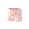 Paissen Bear Pure Cotton Girls' Antibacterial Boxer Briefs - 4-Pack Cartoon Shorts