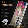 Cute Love Hearts Print Case For Samsung Z Fold 8 Ultra 7 6 5 Luxury Plating Leather Skin Hard Phone Cover For Galaxy Z Fold8 Fold7 Fold6